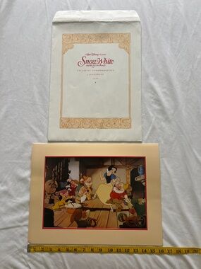 Disney Snow White Lithograph Print